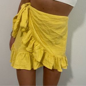 Yellow Zara Skirt